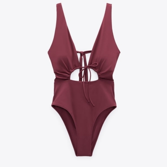 Zara Cut Out Swimsuit - Picture 4 of 8